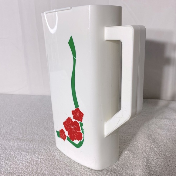 Vintage Totoon White Green Red Plastic Pitcher - Picture 14 of 14